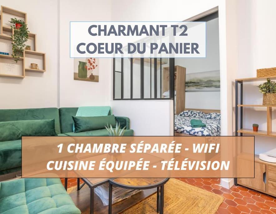 Charmant T2 Au Coeur Du Panier Marselha Exterior foto
