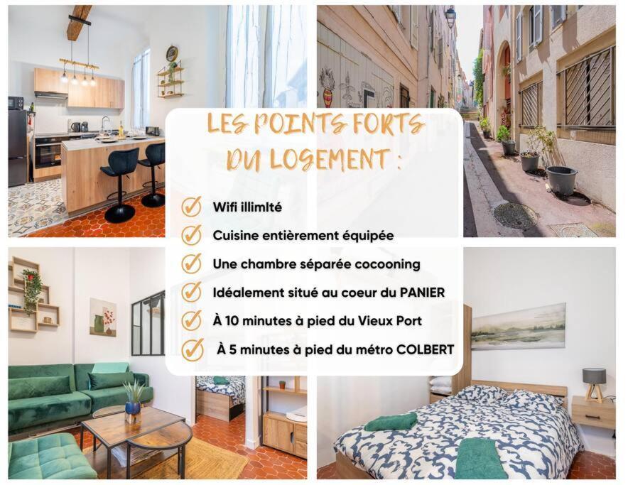 Charmant T2 Au Coeur Du Panier Marselha Exterior foto